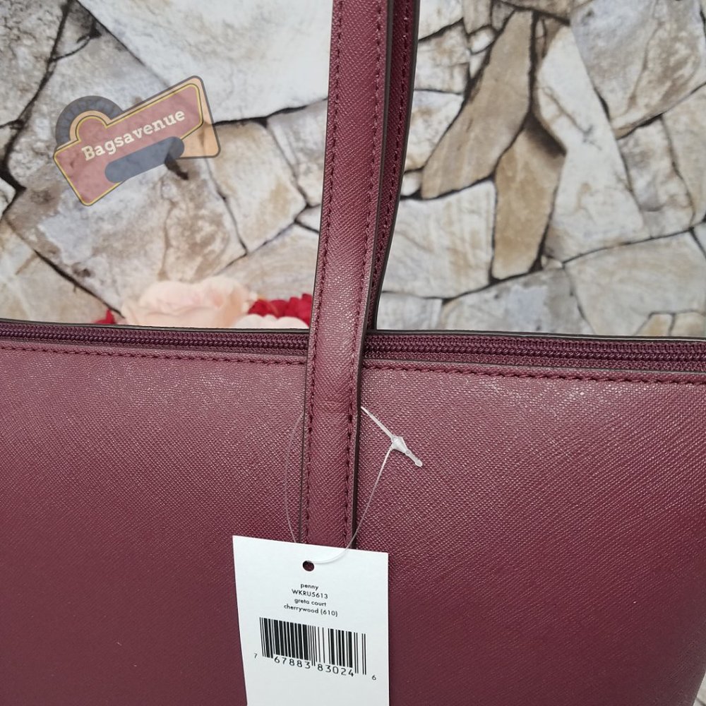 #bagsavenue Glitter Penny Greta Court Cherrywood Kate Spade FAST SHIPPING - Picture 11 of 15